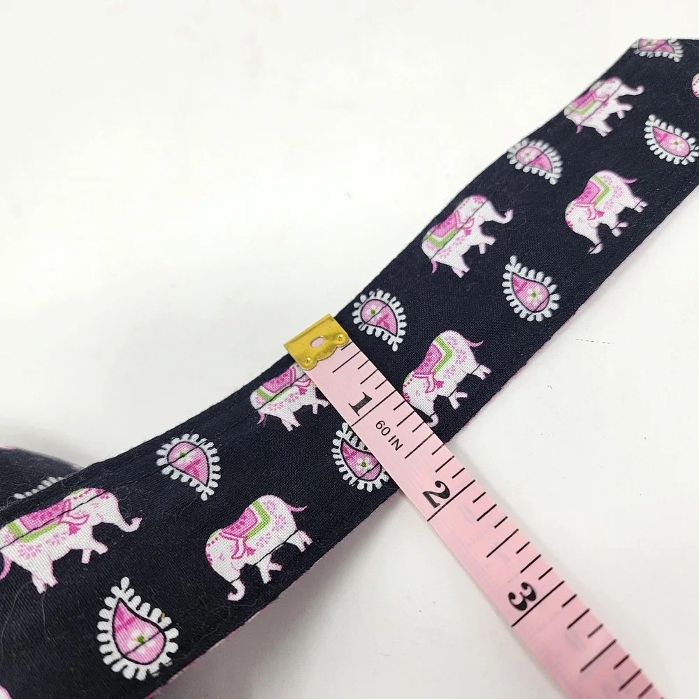 Vera Bradley Pink Elephant Cloth Belt Women's OS Adjustable Preppy